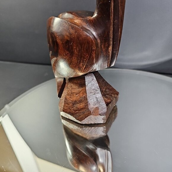 Roadrunner And Pelican Ironwood Wood Carvings. Roadrunner Mounts On Wall - Picture 13 of 15